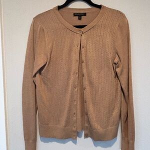 Banana Republic Tan Cardigan Sweater Medium